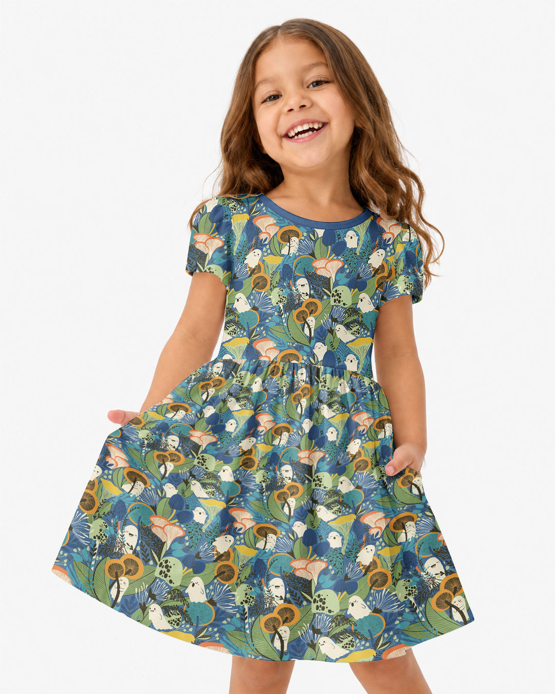 Ghost Forest Bamboo Twirl Dress
