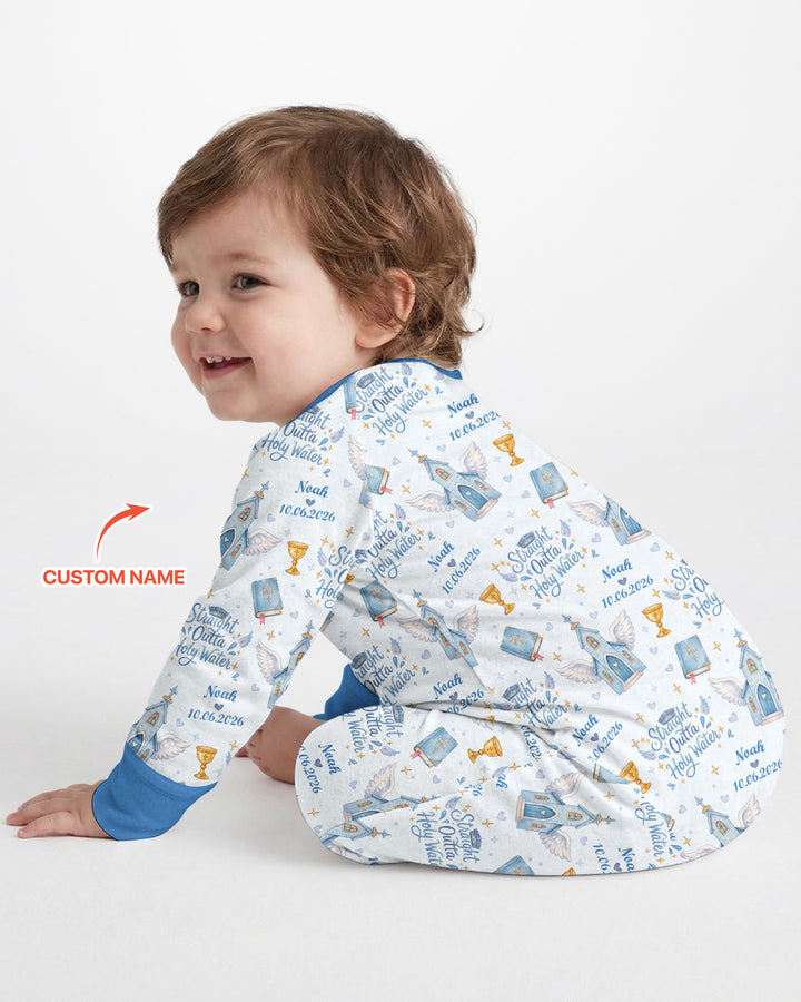 Gerippte Babykleidung mit individuellem Foto - Weich &amp; Skizzenhaft