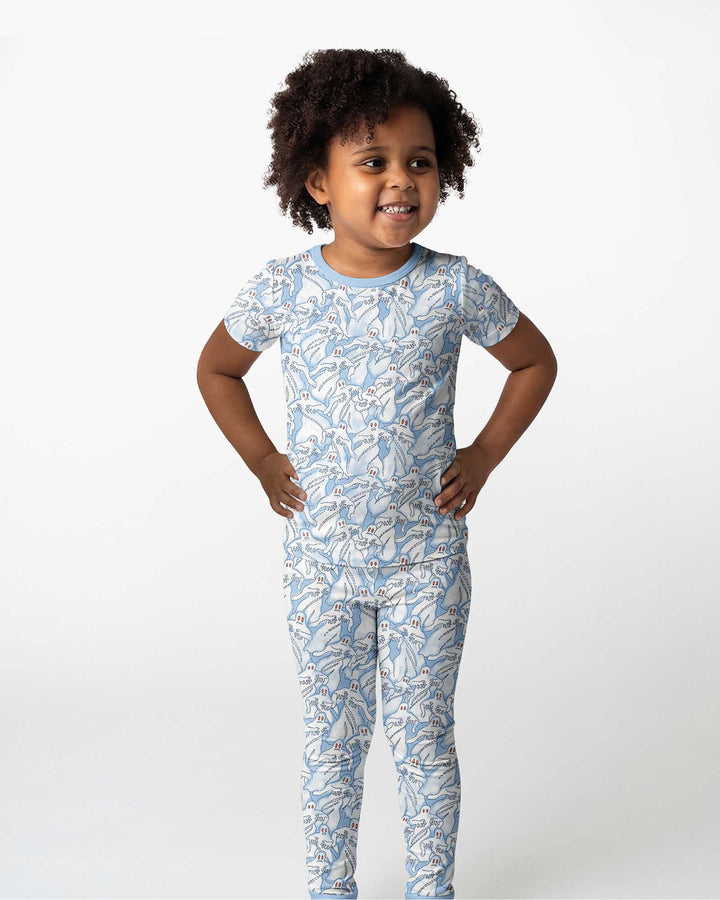 Ghostly Threads Bamboo Two Piece Short Sleeve Pajama Set