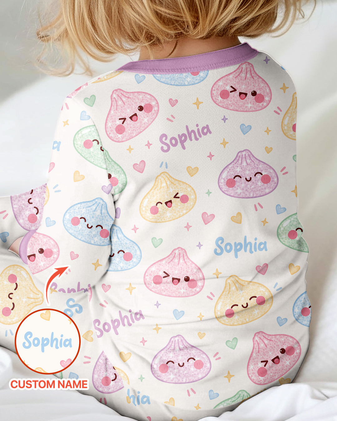 Cute Pastel Dumpling Kawaii Food Bamboo Convertible Zippy