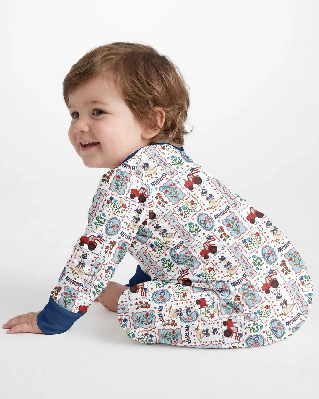 Gerippte Babykleidung mit individuellem Foto - Weich &amp; Skizzenhaft