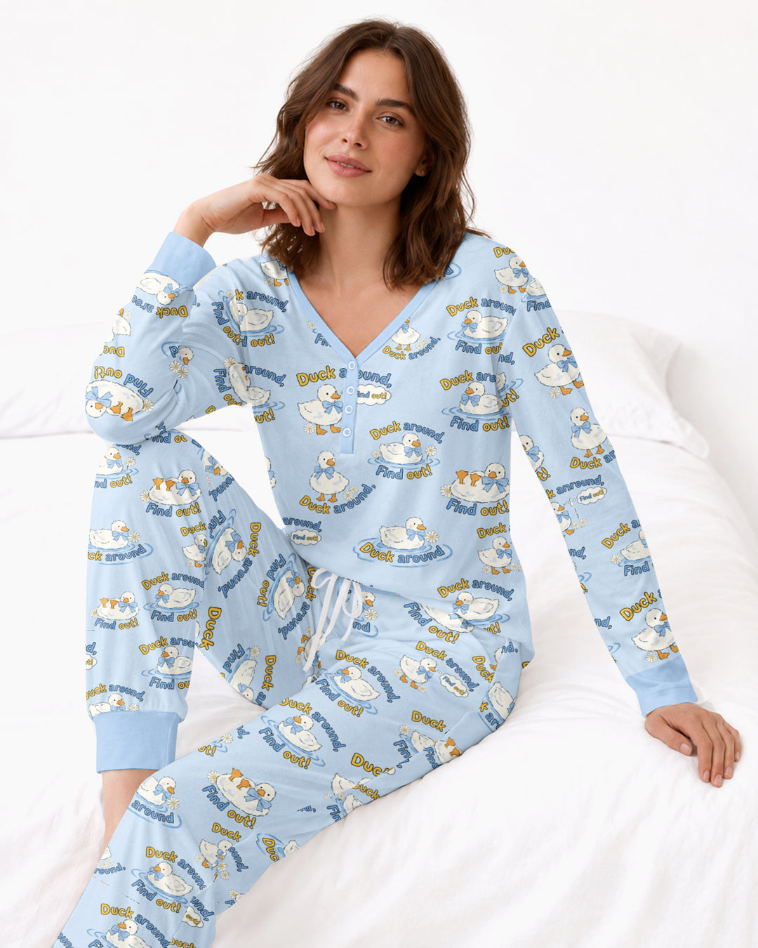 The Duck Around Bamboo Women Pajama Set
