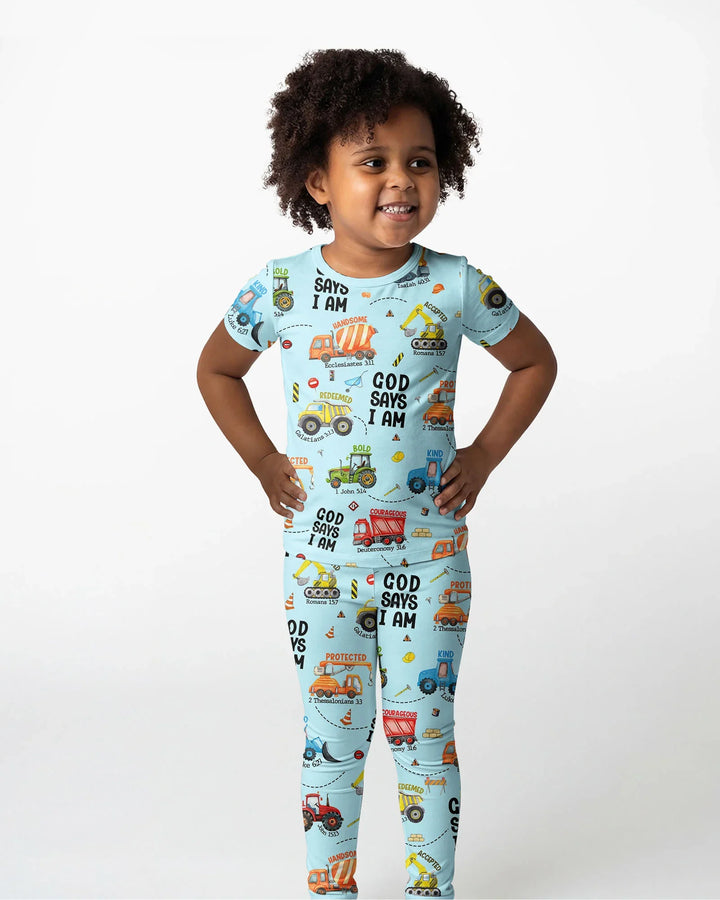 Zweiteiliges, kurzärmliges Pyjama-Set mit Marienkäfern