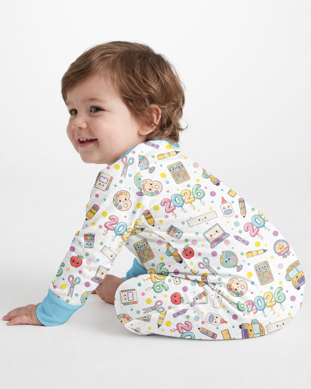 Gerippte Babykleidung mit individuellem Foto - Weich &amp; Skizzenhaft
