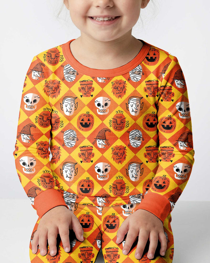 Monster Mix Bamboo Two Piece Long Sleeve Pajama Set