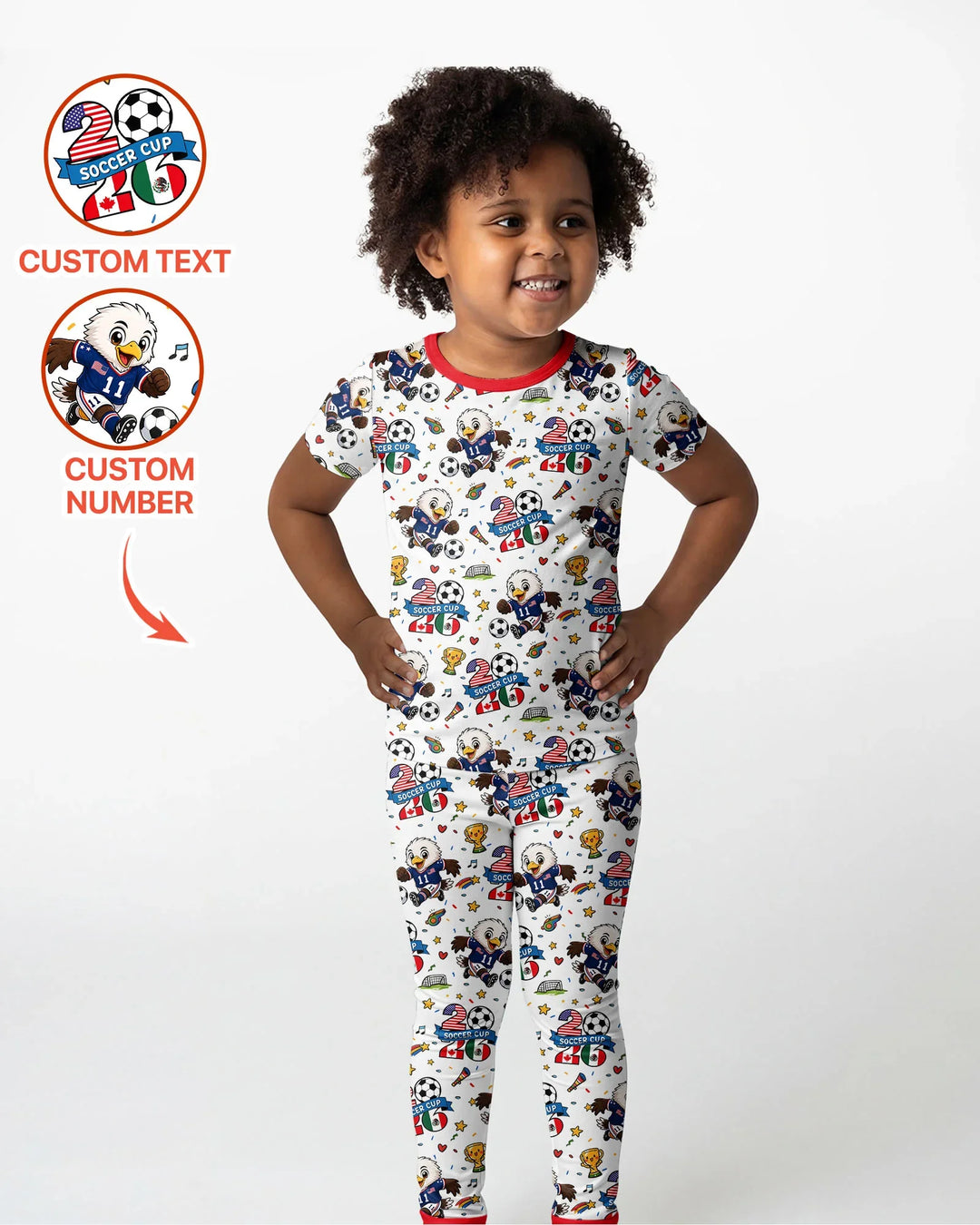 Zweiteiliges, kurzärmliges Pyjama-Set mit Marienkäfern