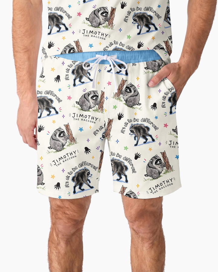 It's Okay to be Jimothy Bamboo Men Short Sleeve Short Pajama Set