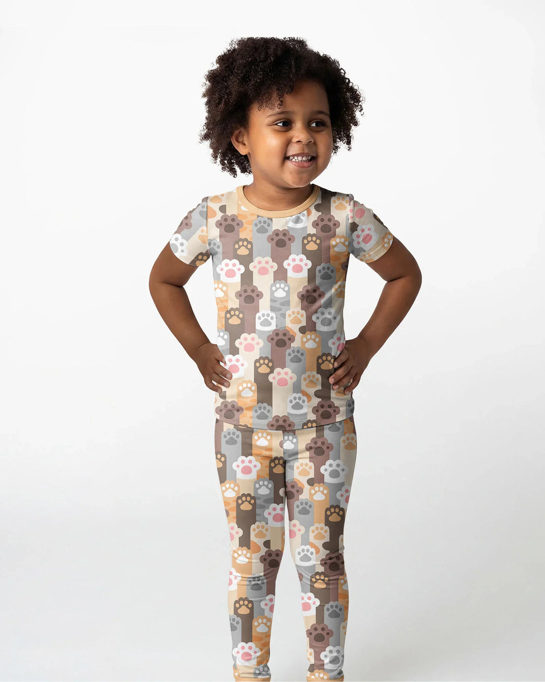 Zweiteiliges, kurzärmliges Pyjama-Set mit Marienkäfern