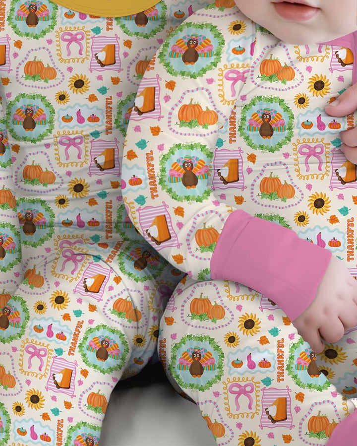 Sweet Thanksgiving Harvest Bamboo Convertible Zippy