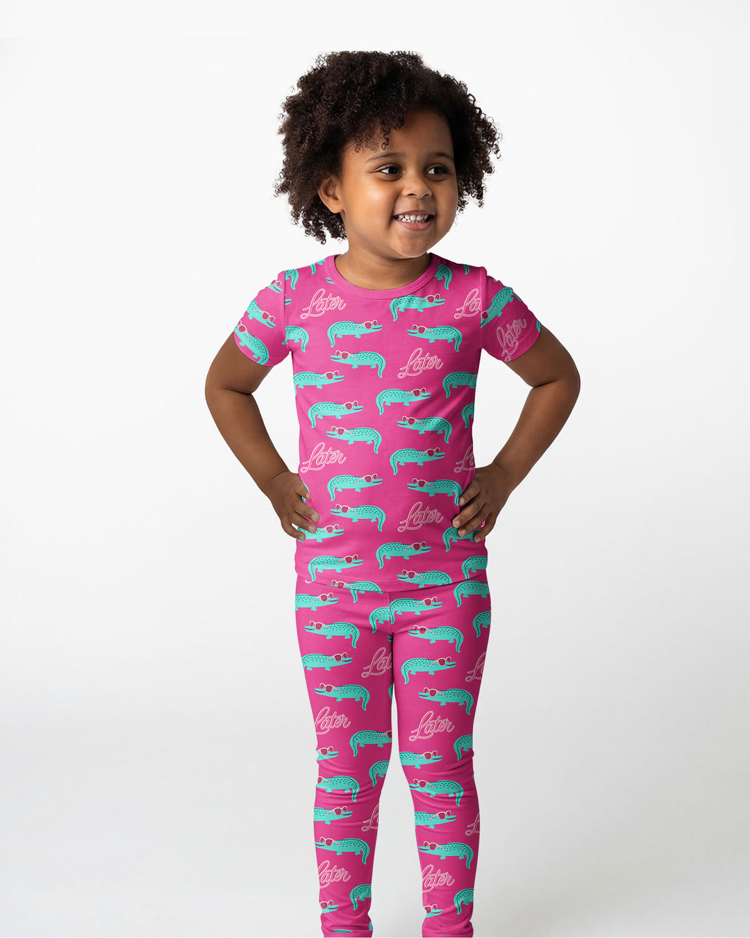 Zweiteiliges, kurzärmliges Pyjama-Set mit Marienkäfern