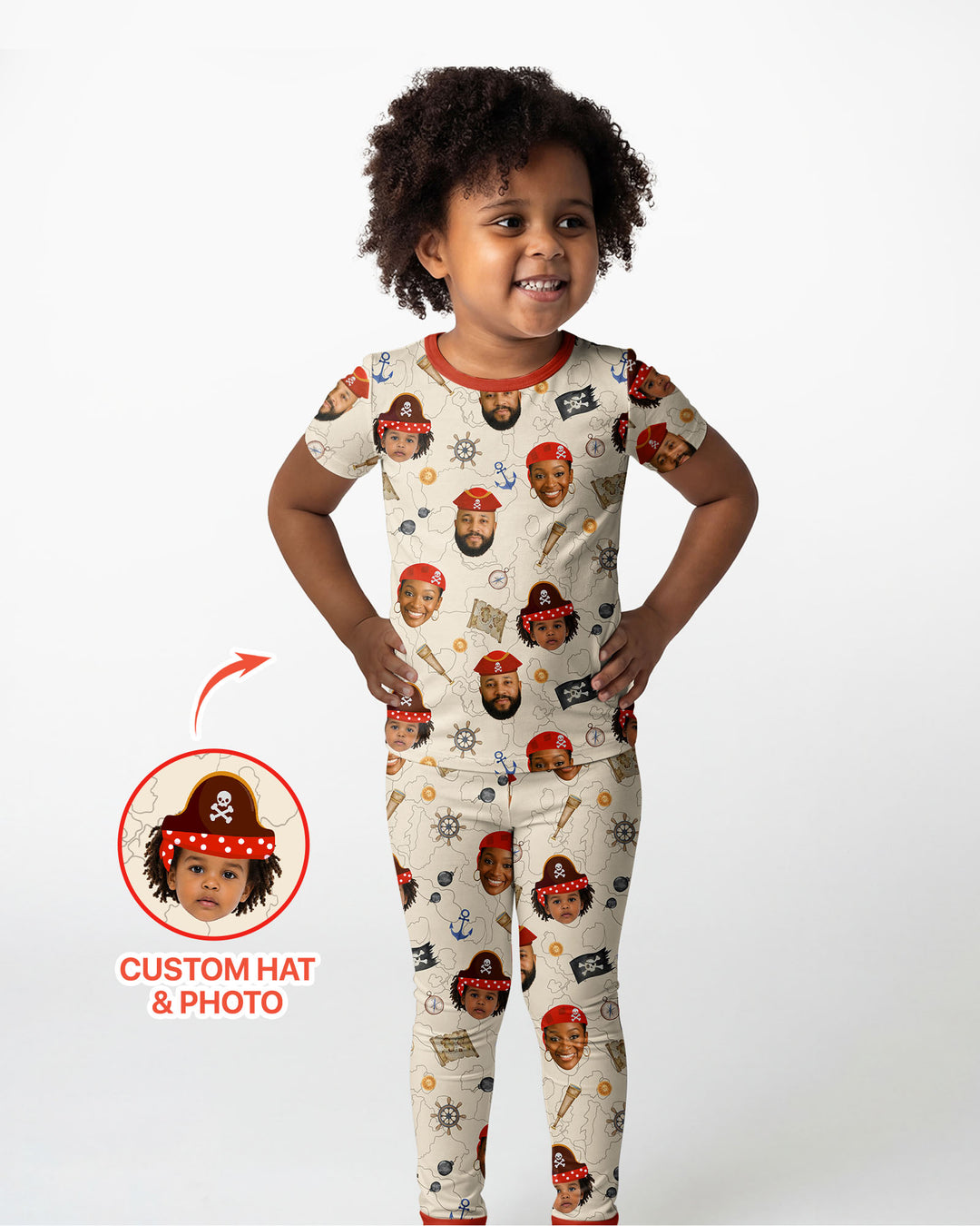 Zweiteiliges, kurzärmliges Pyjama-Set mit Marienkäfern