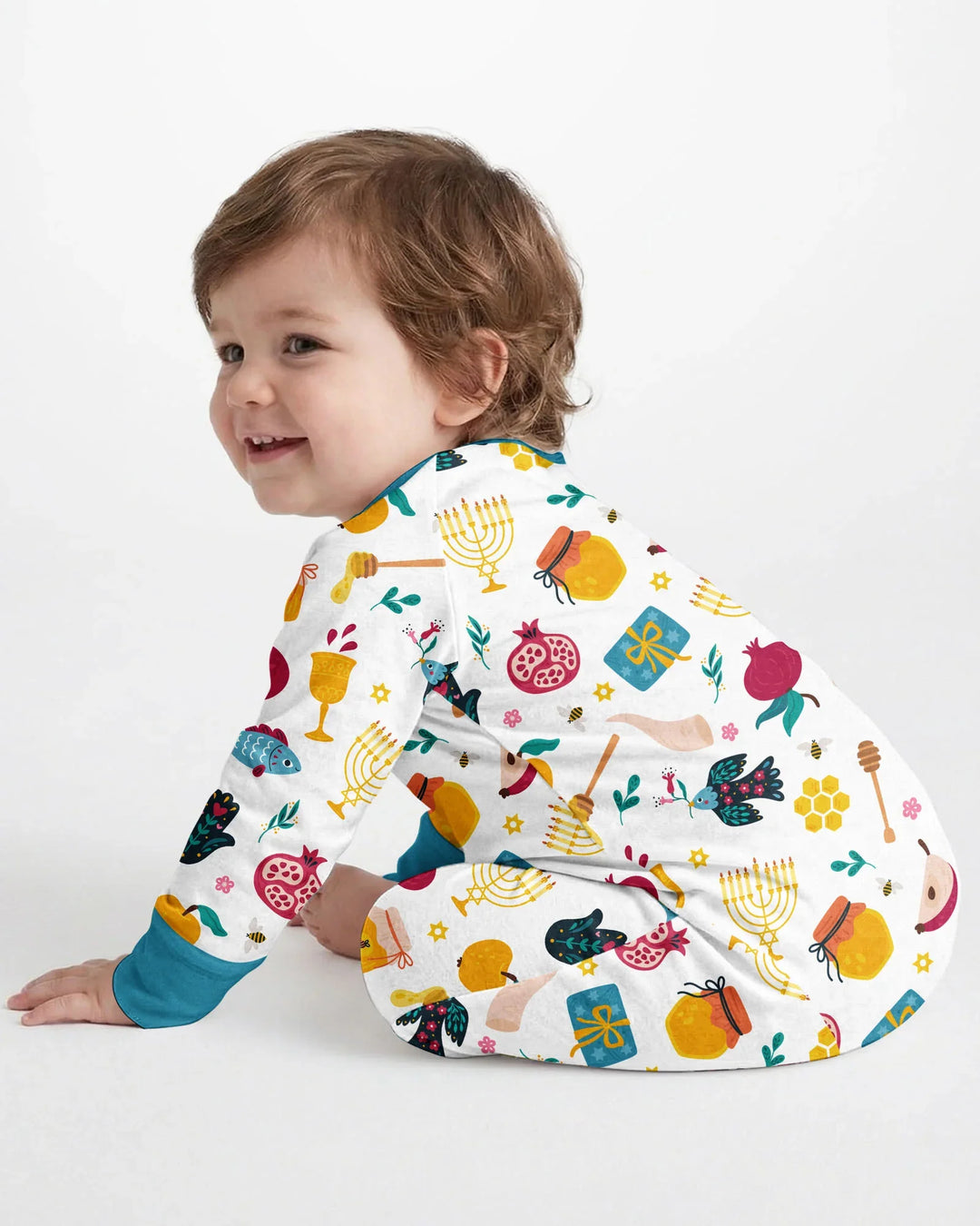 Gerippte Babykleidung mit individuellem Foto - Weich &amp; Skizzenhaft