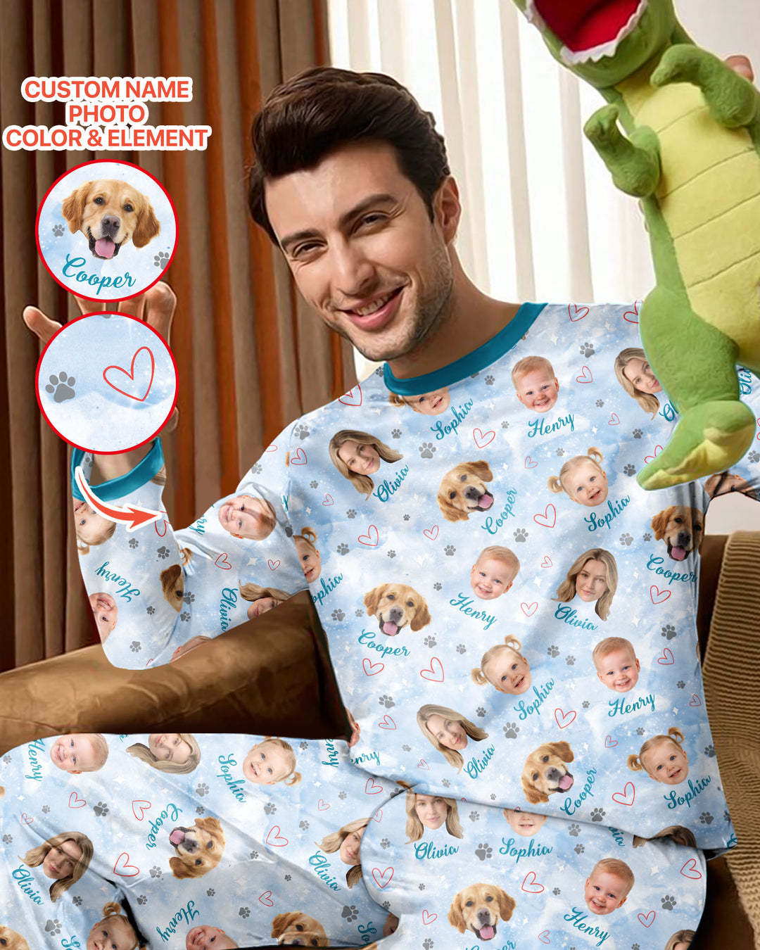 Personalized Family Matching Bamboo Men's Pajama Set
