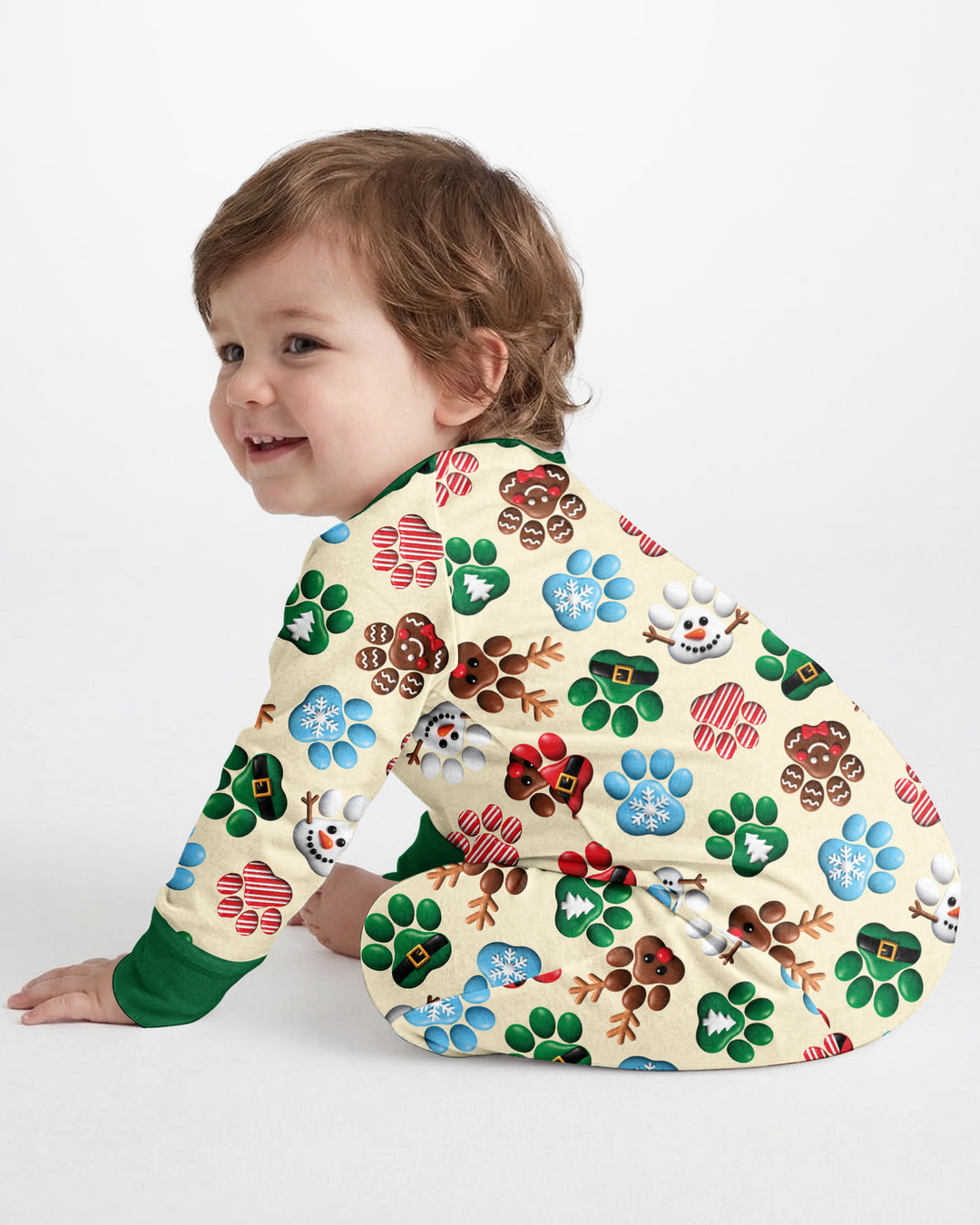 Santa Puppies Paw Bamboo Convertible Zippy