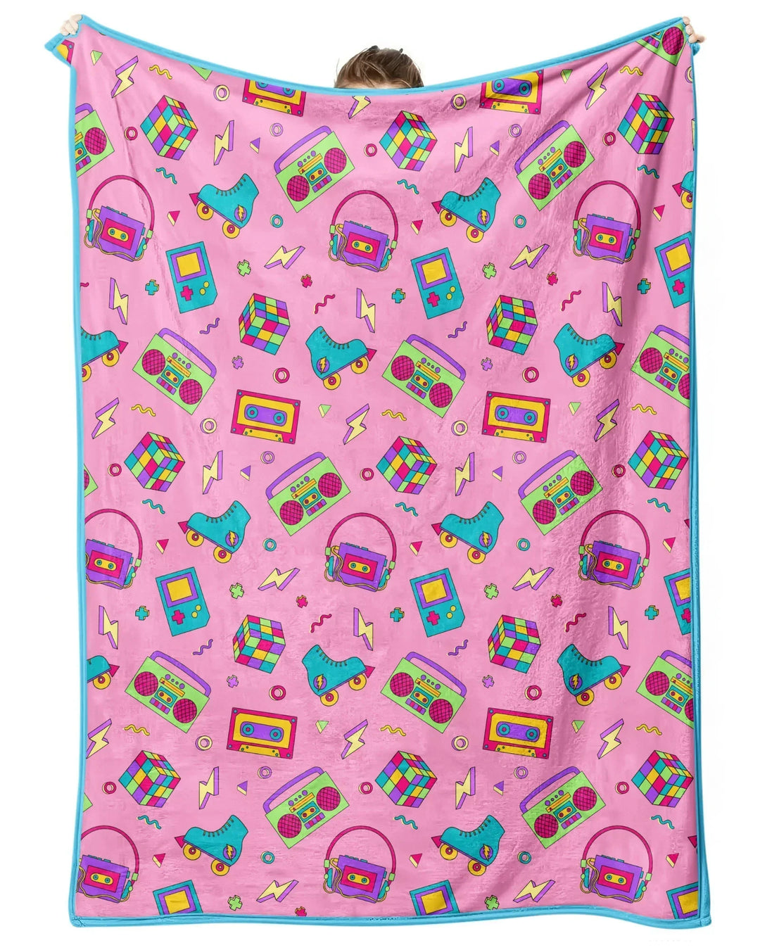 80s Retro Neon Bamboo Blanket