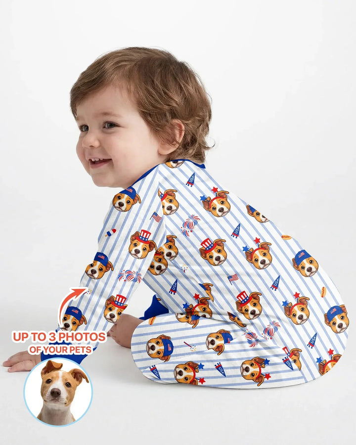 Gerippte Babykleidung mit individuellem Foto - Weich &amp; Skizzenhaft