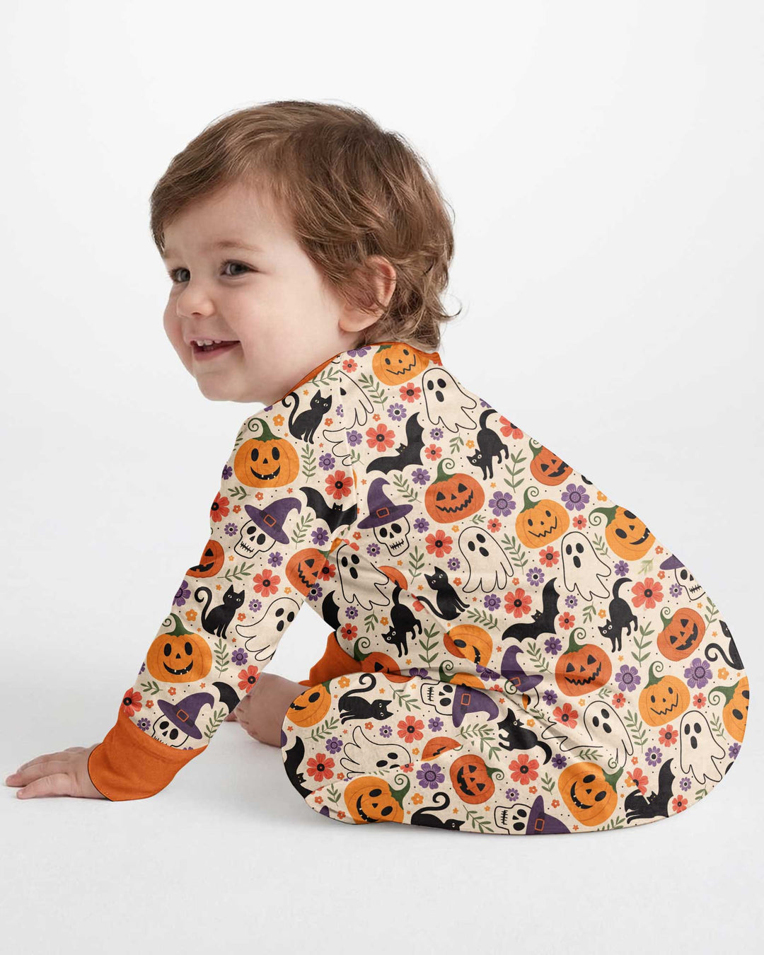Spooky Halloween Floral Delight Bamboo Convertible Zippy