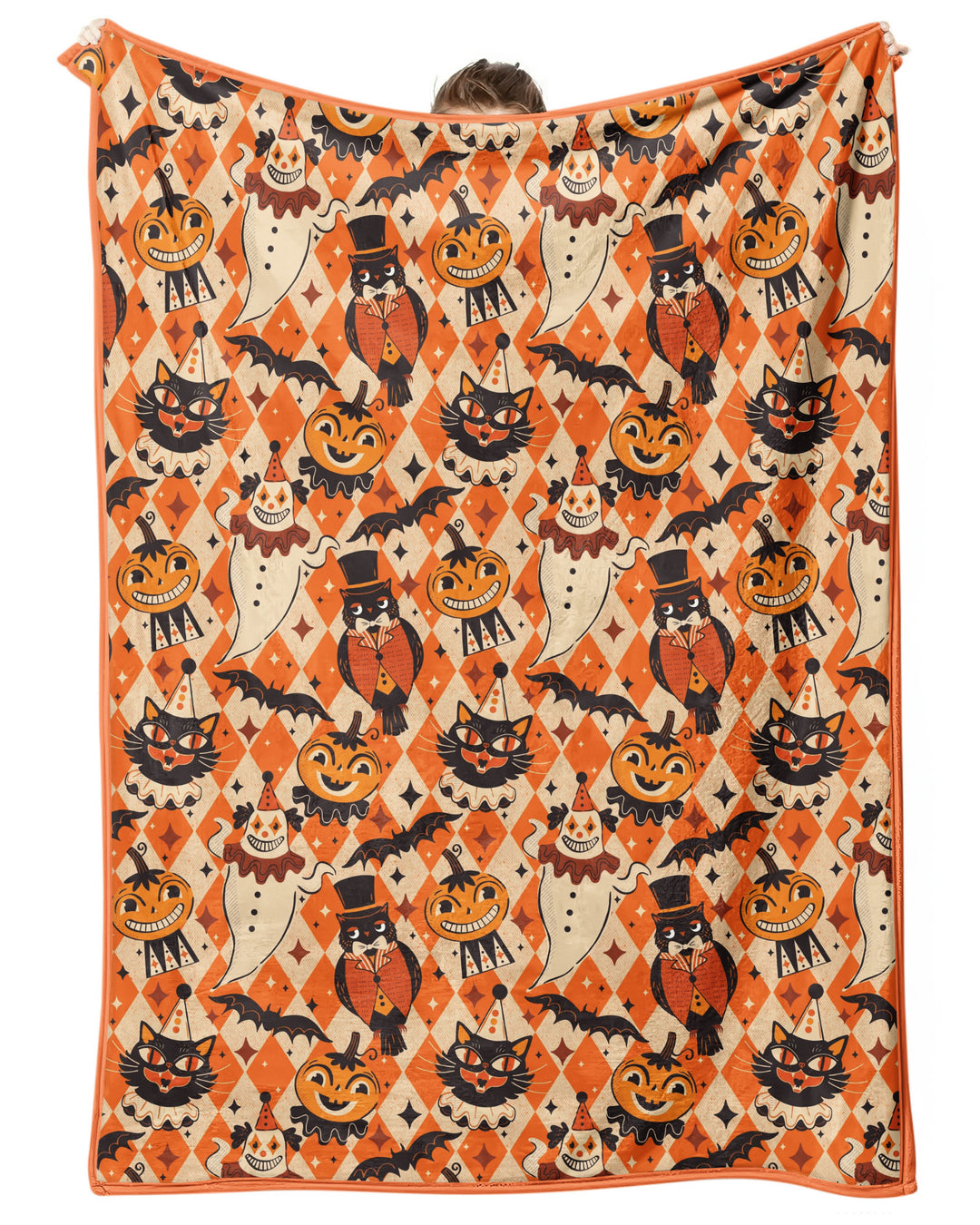 Vintage Halloween Carnival Bamboo Blanket