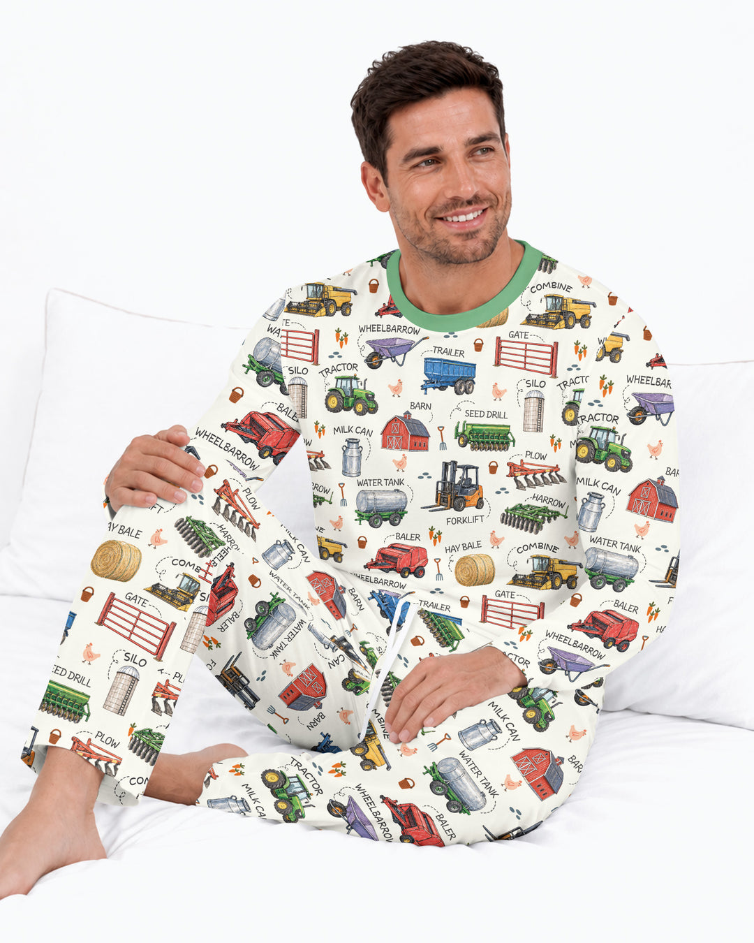 Little Farmer Bamboo Men's Pajama Set