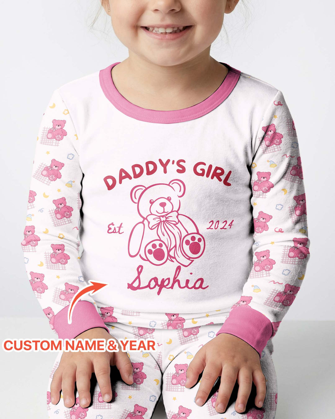 Daddy's Girl Club Bamboo Two Piece Long Sleeve Pajama Set