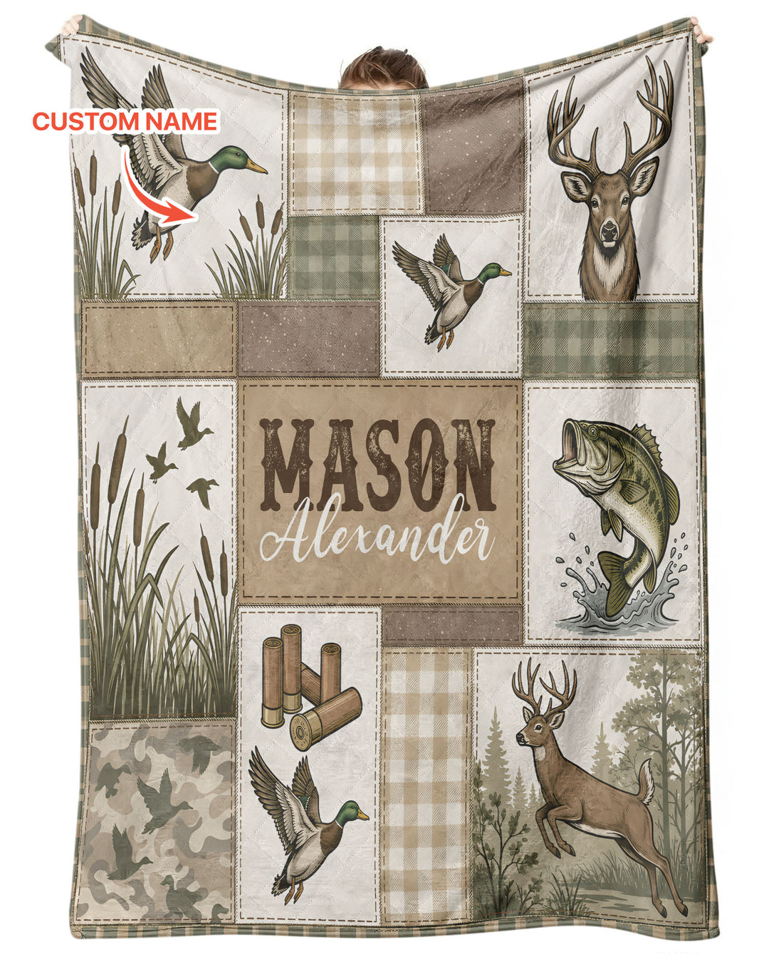 Vorlage Quilt Decke