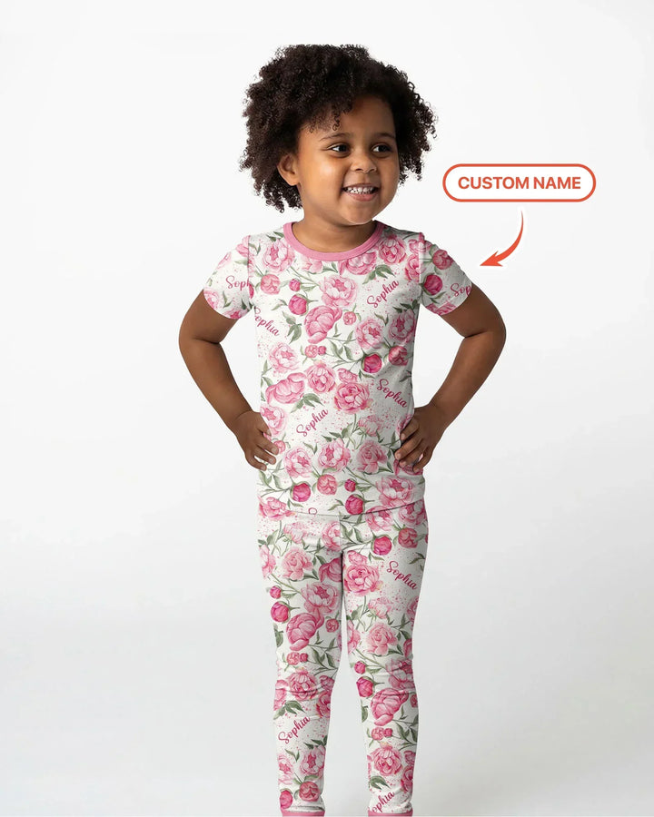Zweiteiliges, kurzärmliges Pyjama-Set mit Marienkäfern