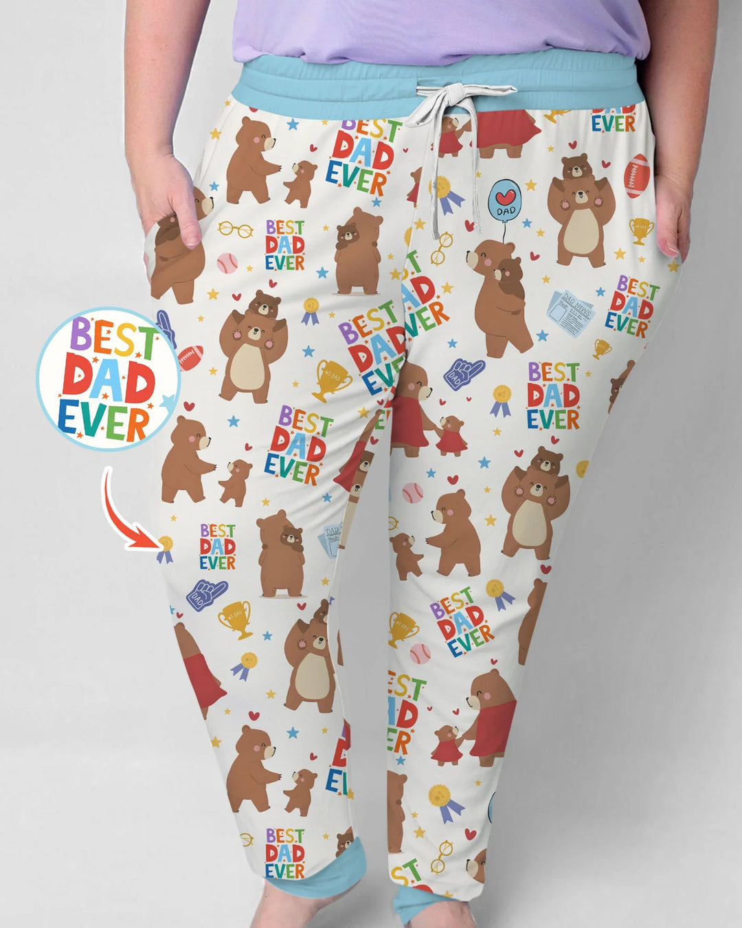 Best Papa Bär aller Zeiten Familie passender Bambus Pyjama für Damen