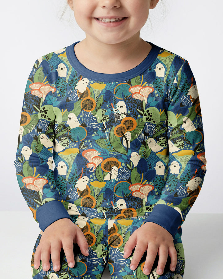 Ghost Forest Bamboo Two Piece Long Sleeve Pajama Set