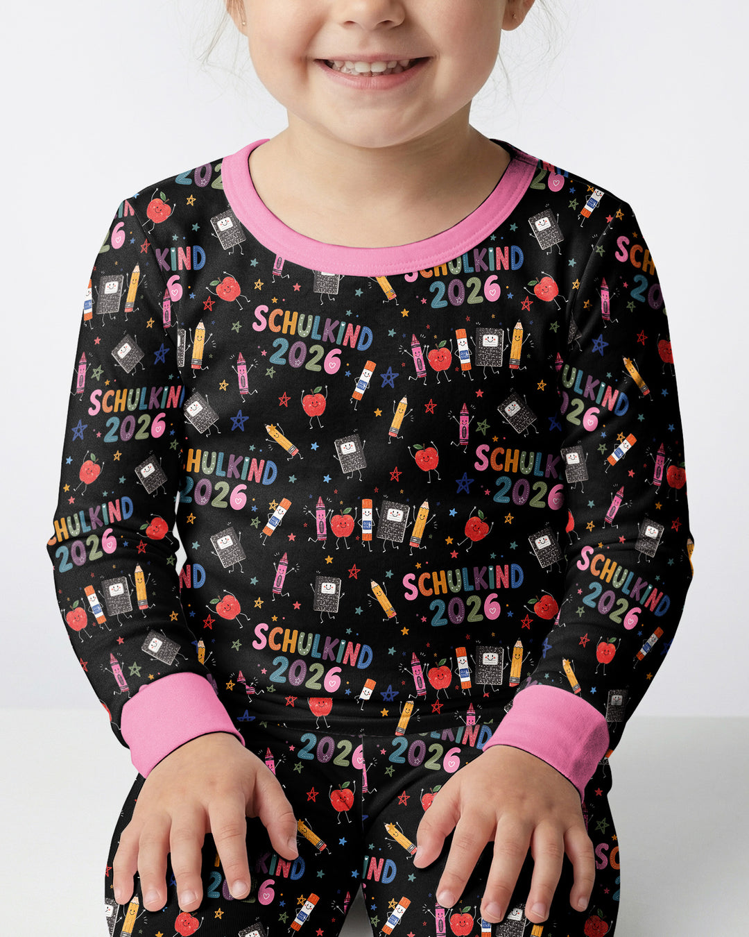 First Day Fun 2026 Bamboo Two Piece Long Sleeve Pajama Set