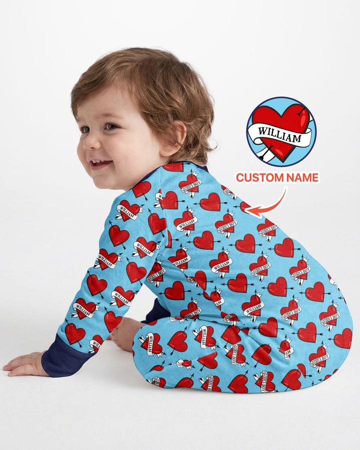 Gerippte Babykleidung mit individuellem Foto - Weich &amp; Skizzenhaft