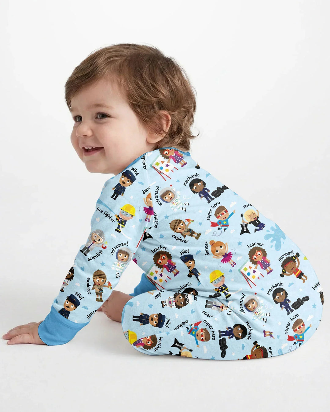 Gerippte Babykleidung mit individuellem Foto - Weich &amp; Skizzenhaft