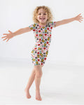 Little Learner Bamboo Two Piece Short Sleeve Shorts Pajama Set