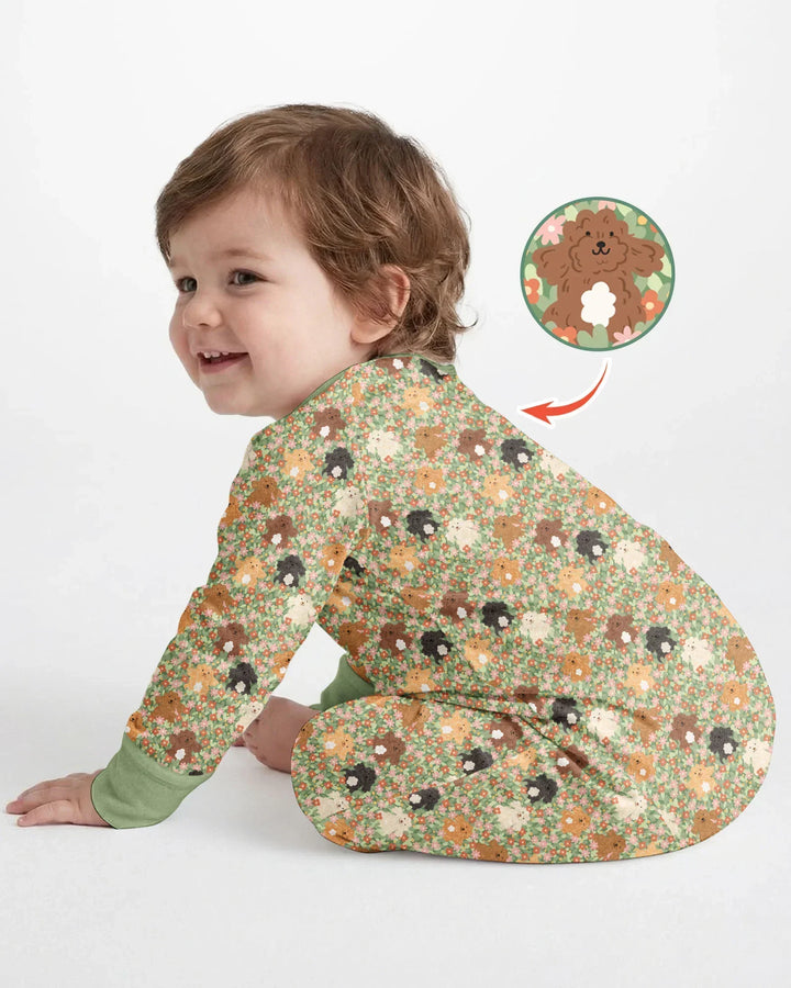 Gerippte Babykleidung mit individuellem Foto - Weich &amp; Skizzenhaft