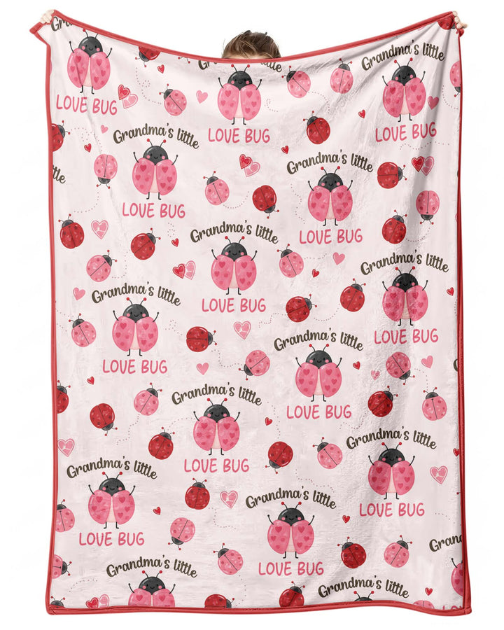 Grandma's Little Love Bug Bamboo Blanket