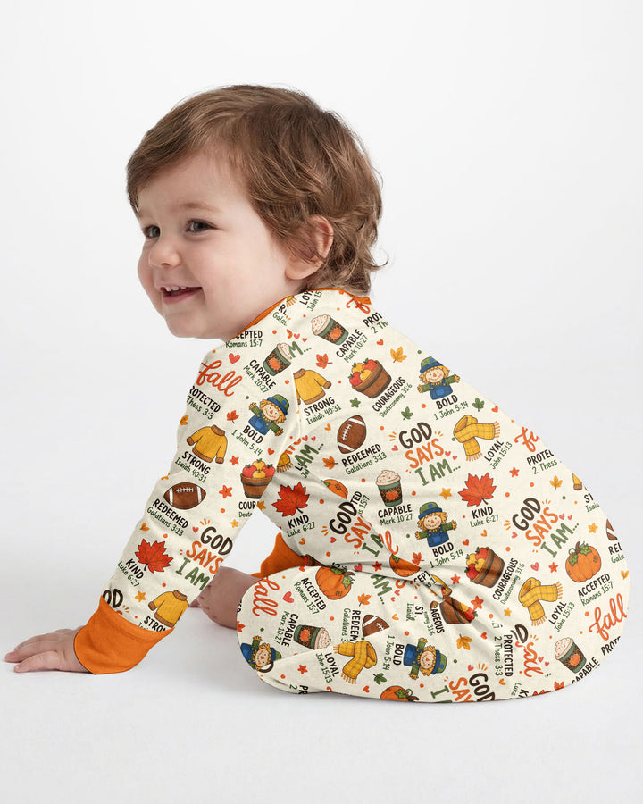 God says I am FALL Bamboo Convertible Zippy