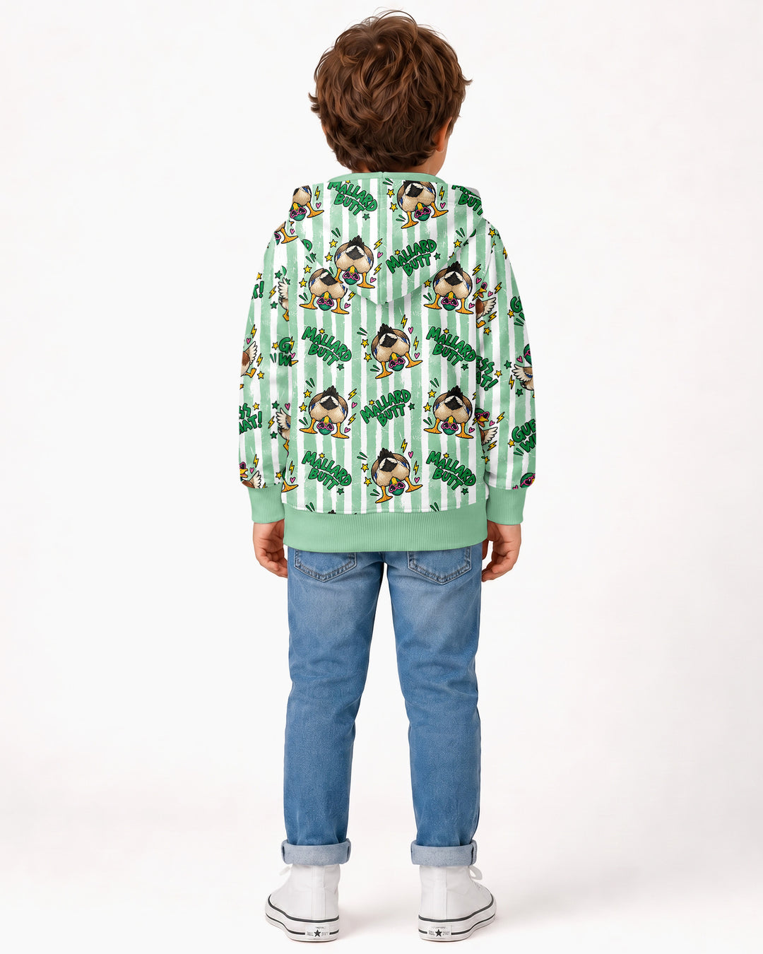 Guess What Mallard Butt Bamboo Zip Hoodie