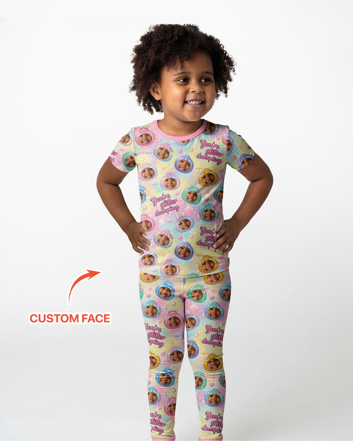 Zweiteiliges, kurzärmliges Pyjama-Set mit Marienkäfern