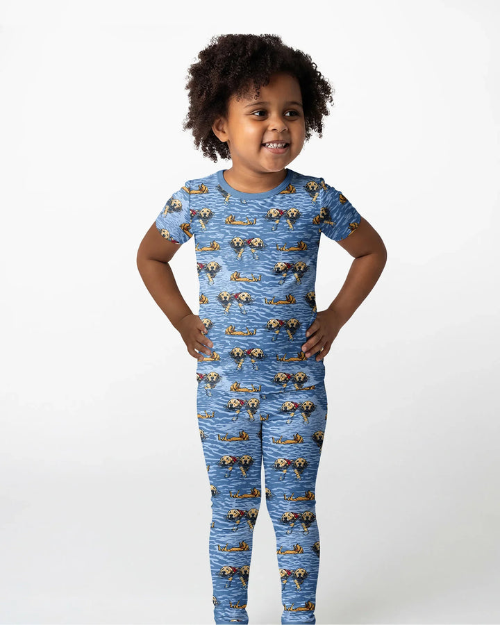 Zweiteiliges, kurzärmliges Pyjama-Set mit Marienkäfern