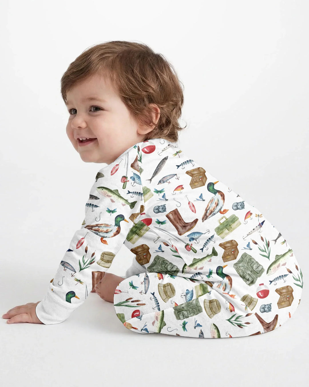 Gerippte Babykleidung mit individuellem Foto - Weich &amp; Skizzenhaft