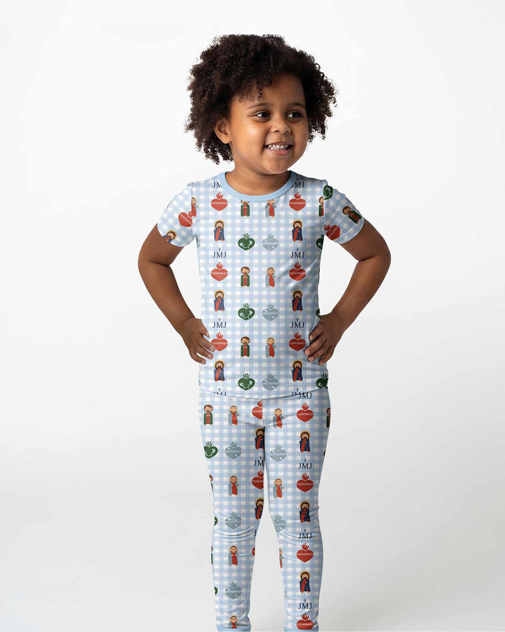 Holy Family Bamboo Two Piece Short Sleeve Pajama Set