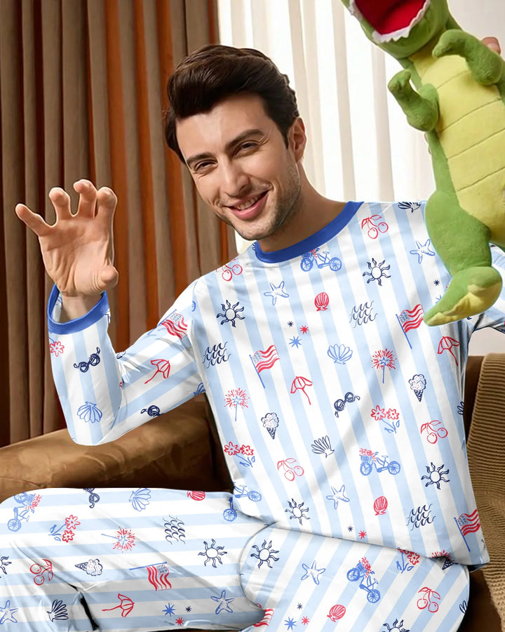 Vorlage Herren-Pyjama-Set