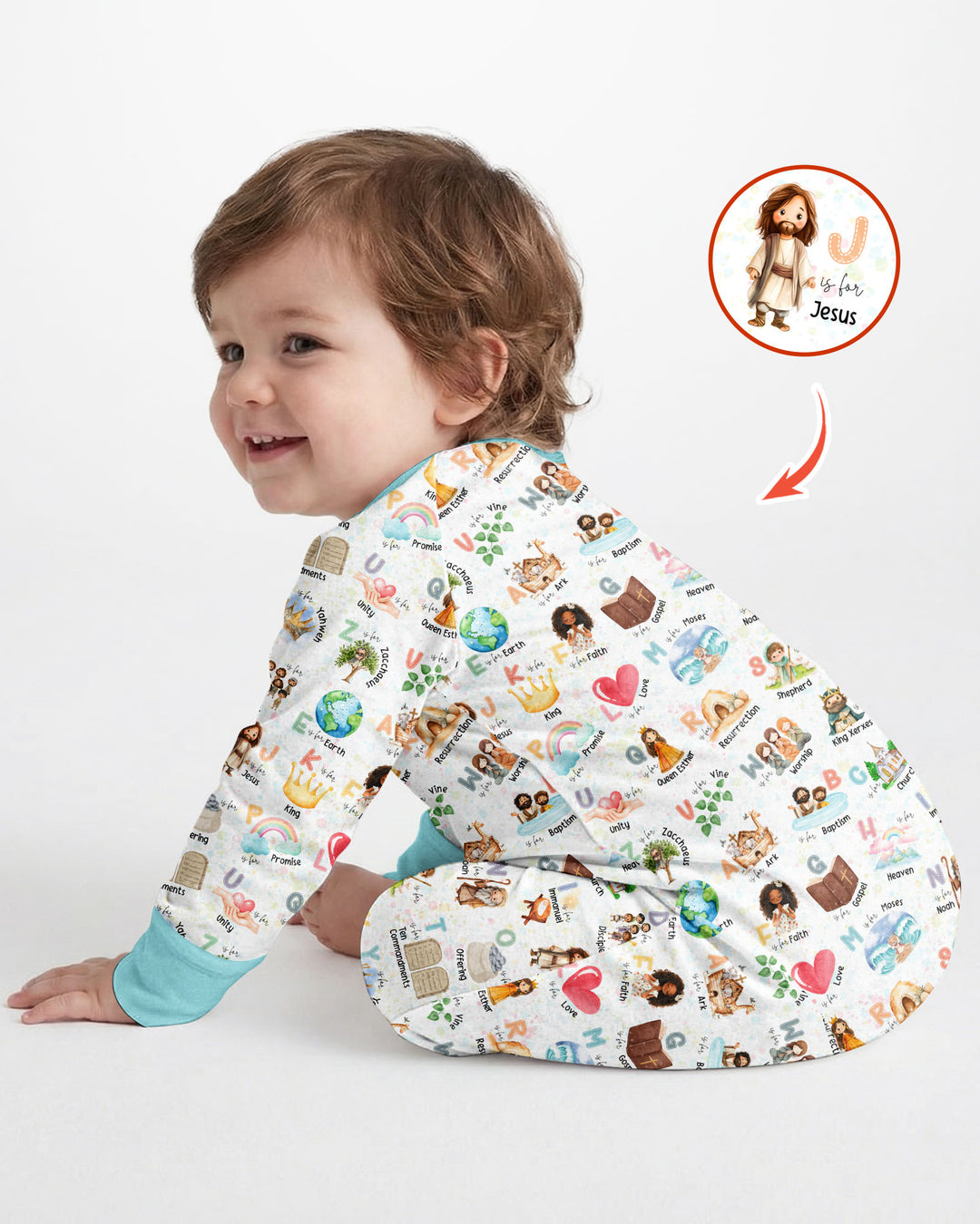 Bible ABC Alphabet Bamboo Convertible Zippy