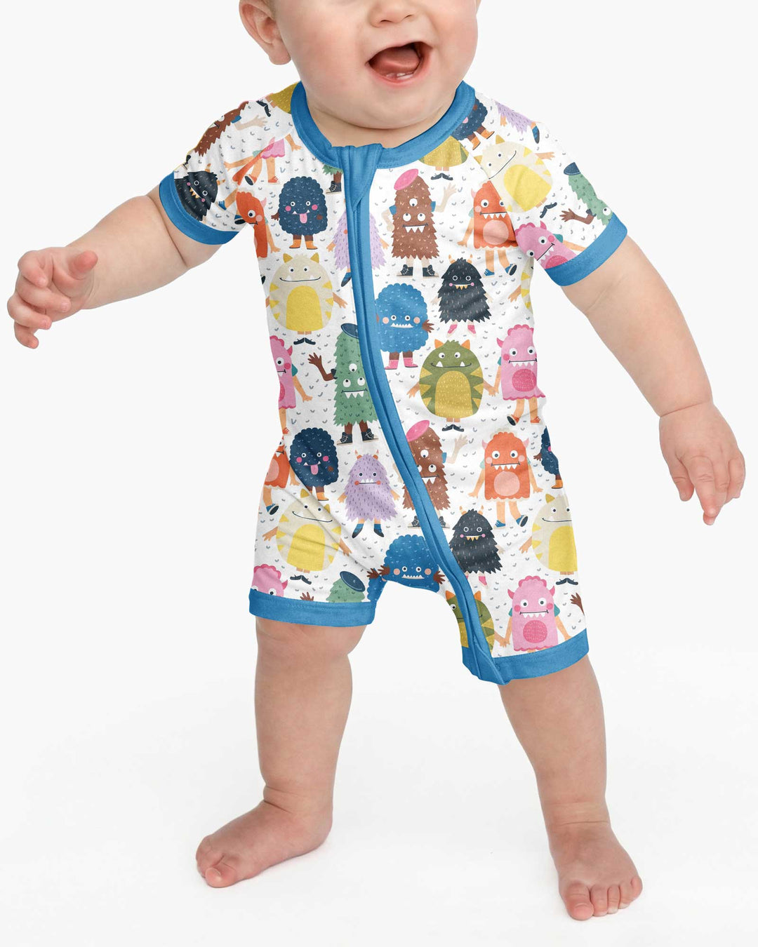 (Not So) Scary Monsters Bamboo Shorty Zippy