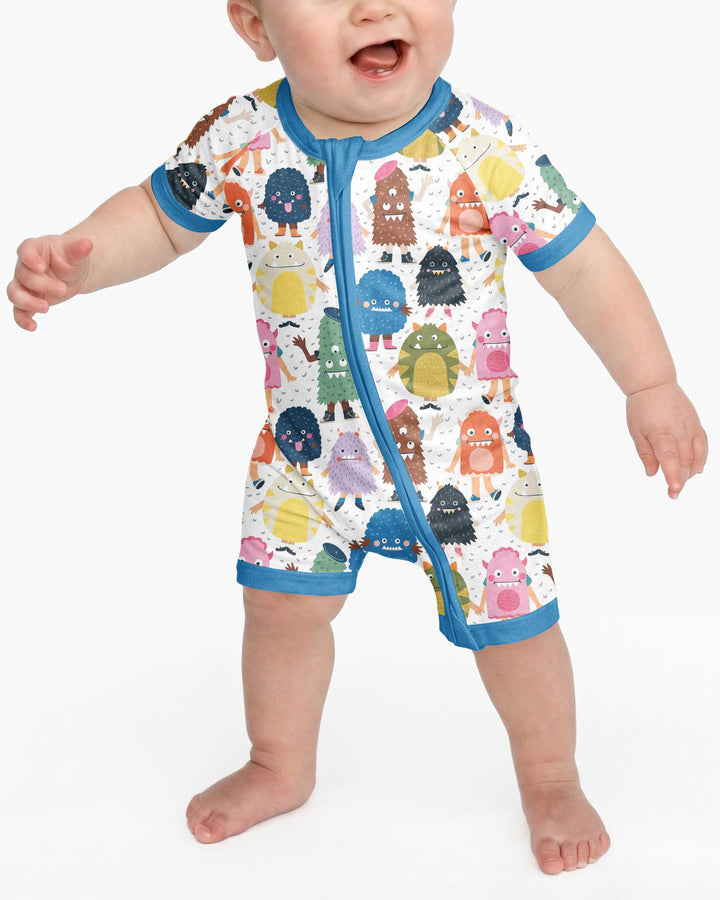 (Not So) Scary Monsters Bamboo Shorty Zippy