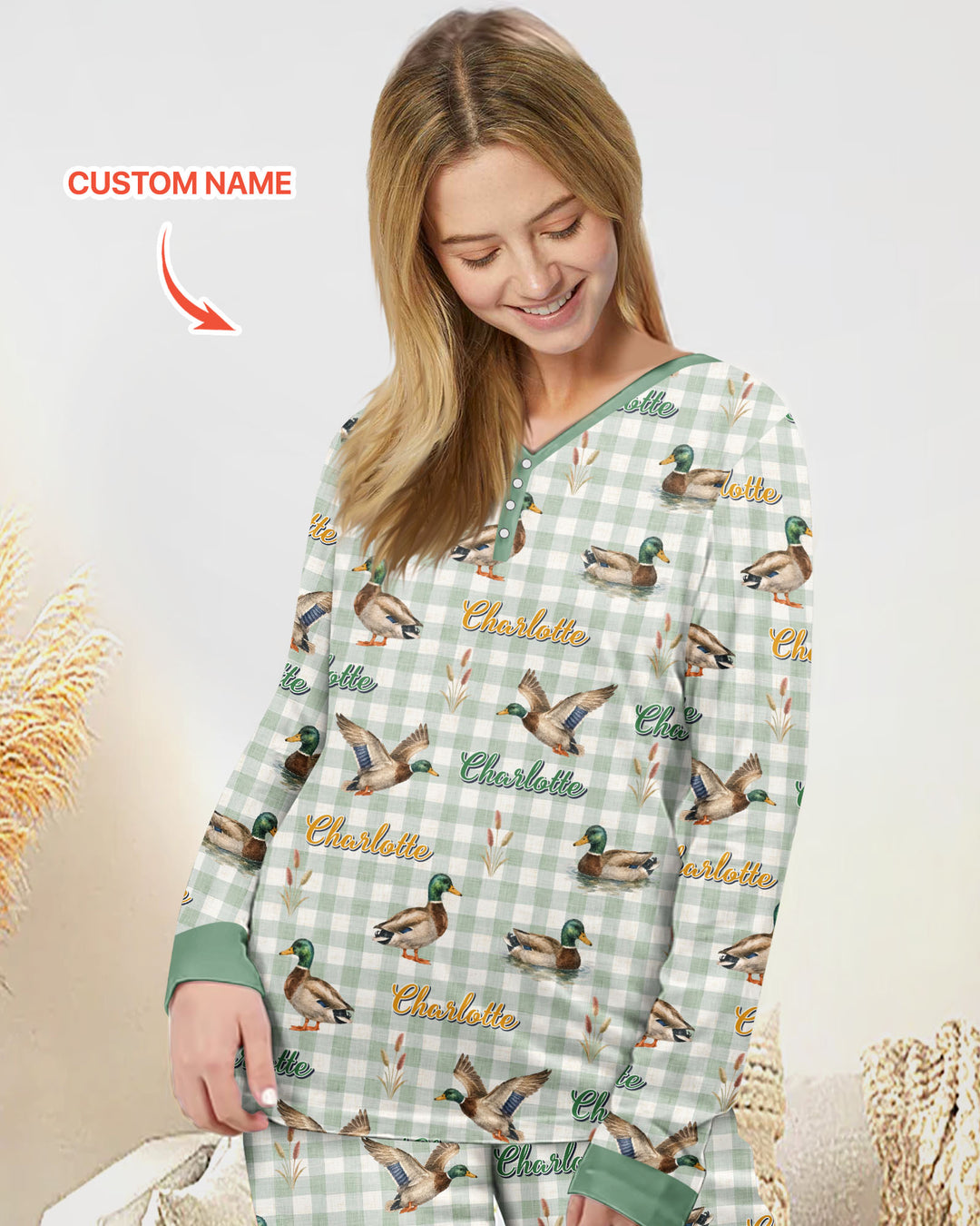 Vorlage Bambus Damen Pyjama Set