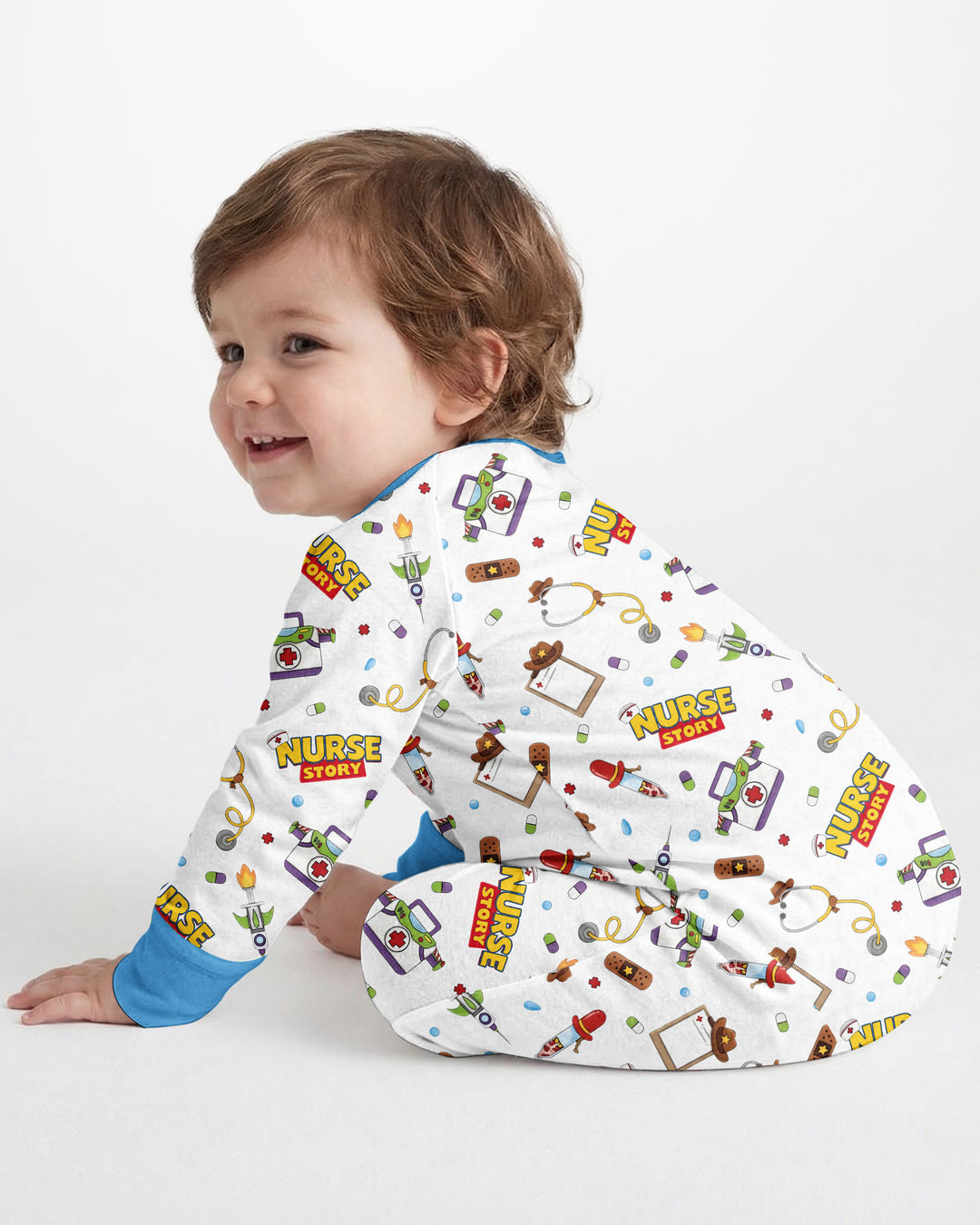 Gerippte Babykleidung mit individuellem Foto - Weich &amp; Skizzenhaft