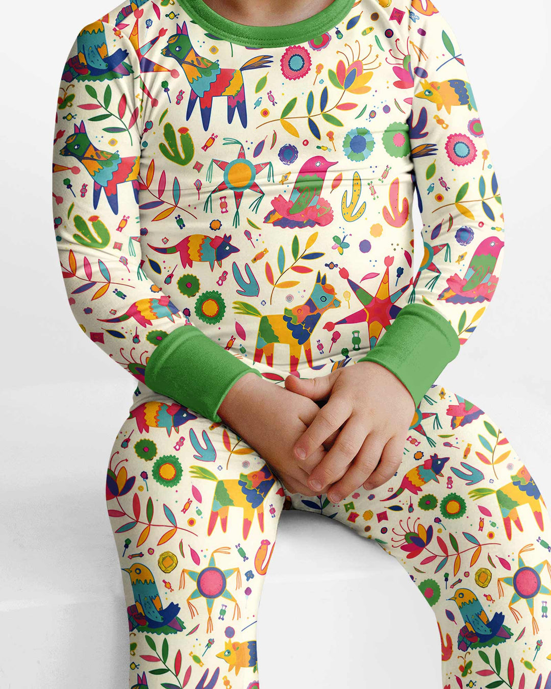 Party Piñatas Bamboo Two Piece Long Sleeve Pajama Set
