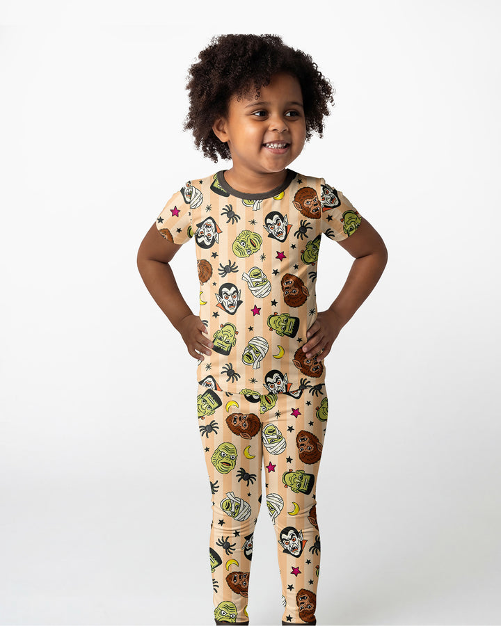 Zweiteiliges, kurzärmliges Pyjama-Set mit Marienkäfern