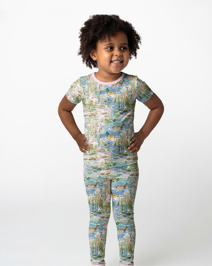 Zweiteiliges, kurzärmliges Pyjama-Set mit Marienkäfern