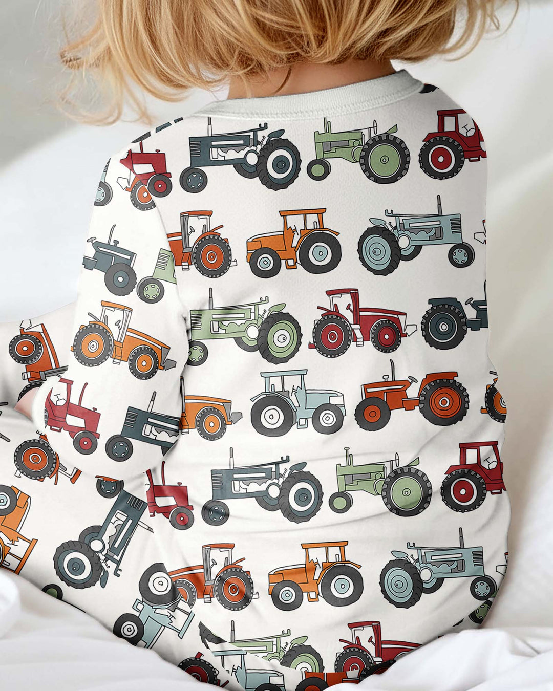 Tiny Tractors Bambus Strampler mit Reißverschluss und wandelbaren Füßen